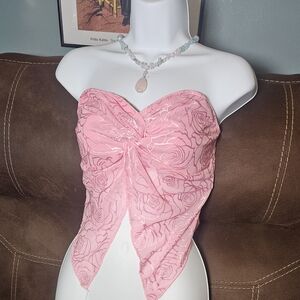 Women shein pink top